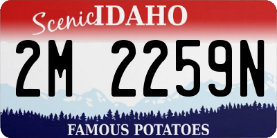 ID license plate 2M2259N