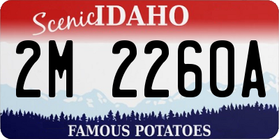 ID license plate 2M2260A