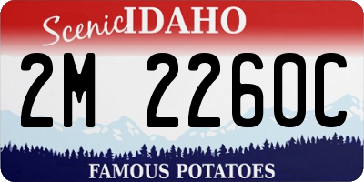 ID license plate 2M2260C