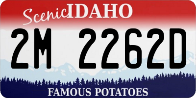 ID license plate 2M2262D