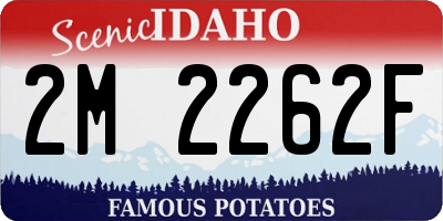 ID license plate 2M2262F