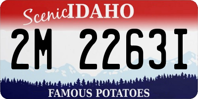 ID license plate 2M2263I