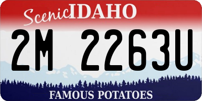 ID license plate 2M2263U