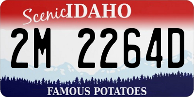 ID license plate 2M2264D