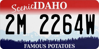 ID license plate 2M2264W