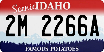 ID license plate 2M2266A