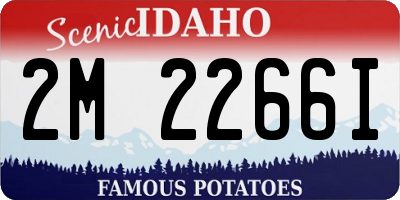 ID license plate 2M2266I