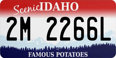 ID license plate 2M2266L