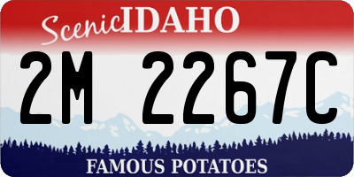 ID license plate 2M2267C