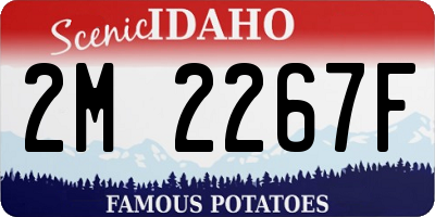 ID license plate 2M2267F