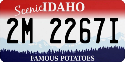 ID license plate 2M2267I
