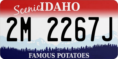 ID license plate 2M2267J