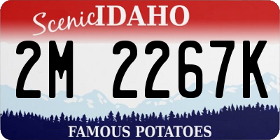 ID license plate 2M2267K