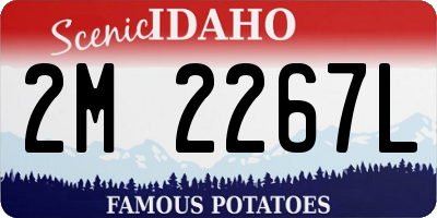 ID license plate 2M2267L