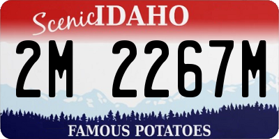 ID license plate 2M2267M