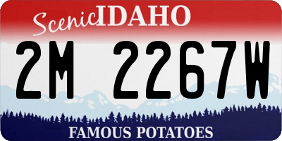 ID license plate 2M2267W