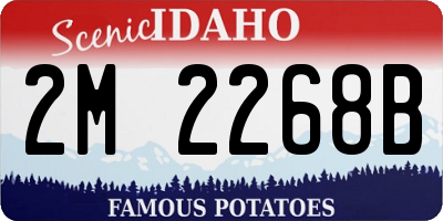 ID license plate 2M2268B