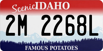 ID license plate 2M2268L
