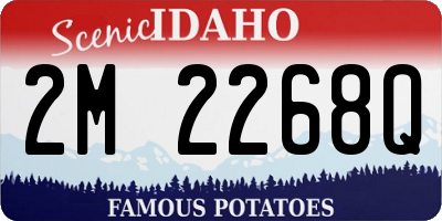 ID license plate 2M2268Q