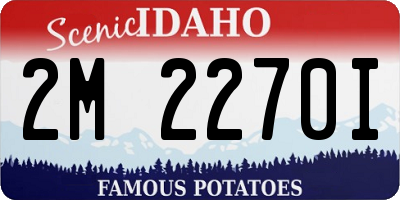 ID license plate 2M2270I