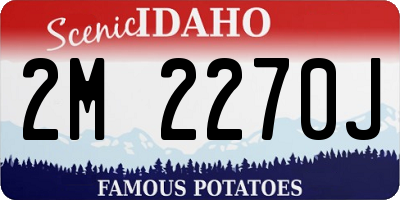 ID license plate 2M2270J