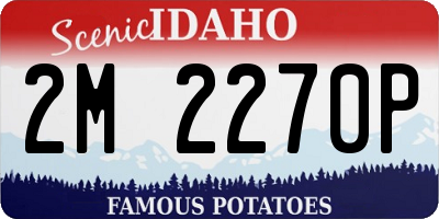 ID license plate 2M2270P