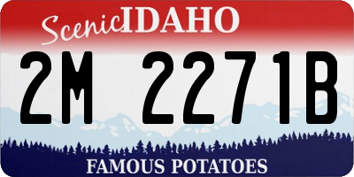 ID license plate 2M2271B