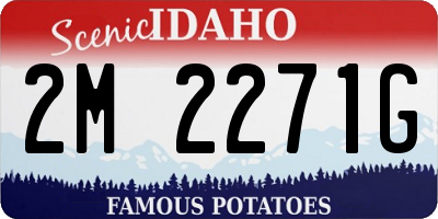 ID license plate 2M2271G