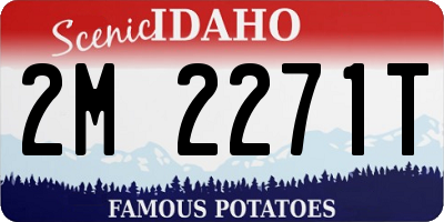 ID license plate 2M2271T