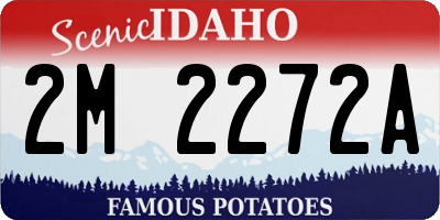 ID license plate 2M2272A