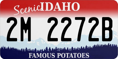 ID license plate 2M2272B