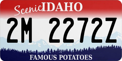 ID license plate 2M2272Z