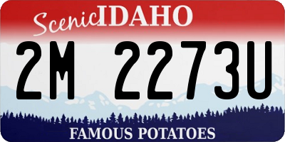 ID license plate 2M2273U