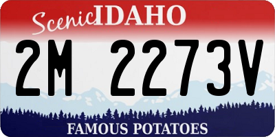 ID license plate 2M2273V