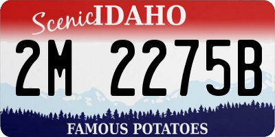 ID license plate 2M2275B