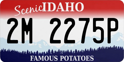 ID license plate 2M2275P