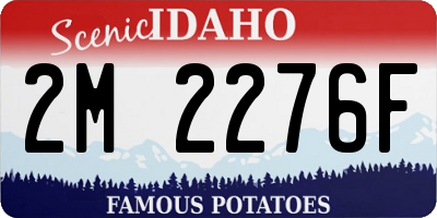 ID license plate 2M2276F