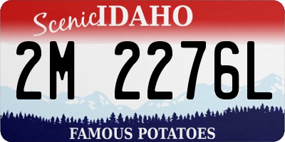 ID license plate 2M2276L