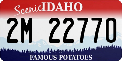 ID license plate 2M2277O