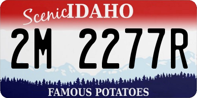 ID license plate 2M2277R