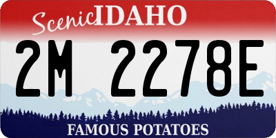 ID license plate 2M2278E