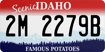 ID license plate 2M2279B