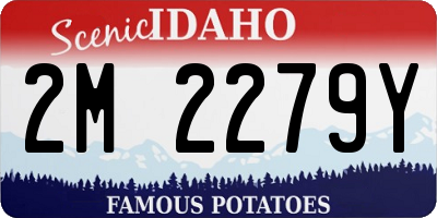 ID license plate 2M2279Y