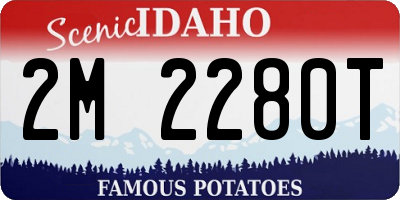 ID license plate 2M2280T