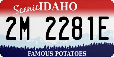 ID license plate 2M2281E