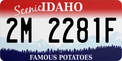 ID license plate 2M2281F