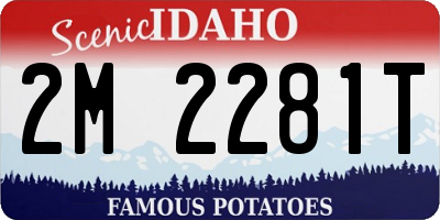 ID license plate 2M2281T
