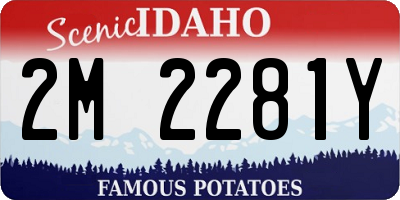 ID license plate 2M2281Y