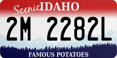 ID license plate 2M2282L