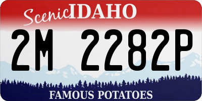 ID license plate 2M2282P